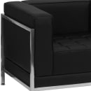 Flash Furniture ZB-IMAG-SET13-GG 3 Piece Sofa Set - Black LeatherSoft Upholstery, Stainless Steel Legs thumbnail 4