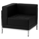 Flash Furniture ZB-IMAG-SET17-GG 5 Piece Sofa Set - Black LeatherSoft Upholstery, Stainless Steel Legs thumbnail 4