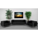 Flash Furniture ZB-IMAG-SET3-GG 3 Piece Sofa Set - Black LeatherSoft Upholstery, Stainless Steel Legs thumbnail 2