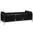 Flash Furniture ZB-IMAG-SOFA-GG 79" Sofa w/ Black LeatherSoft Upholstery - Stainless Steel Legs & Accent Bar thumbnail 2
