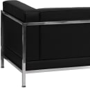 Flash Furniture ZB-IMAG-SOFA-GG 79" Sofa w/ Black LeatherSoft Upholstery - Stainless Steel Legs & Accent Bar thumbnail 4