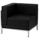 Flash Furniture ZB-IMAG-U-SECT-SET1-GG 10 Piece U-Shape Sectional w/ Black LeatherSoft Upholstery & Stainless Legs thumbnail 4