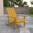 Flash Furniture JJ-C14501-YLW-GG 29 1/2"W Charlestown Adirondack Chair - 35"H, Resin, Yellow thumbnail 2