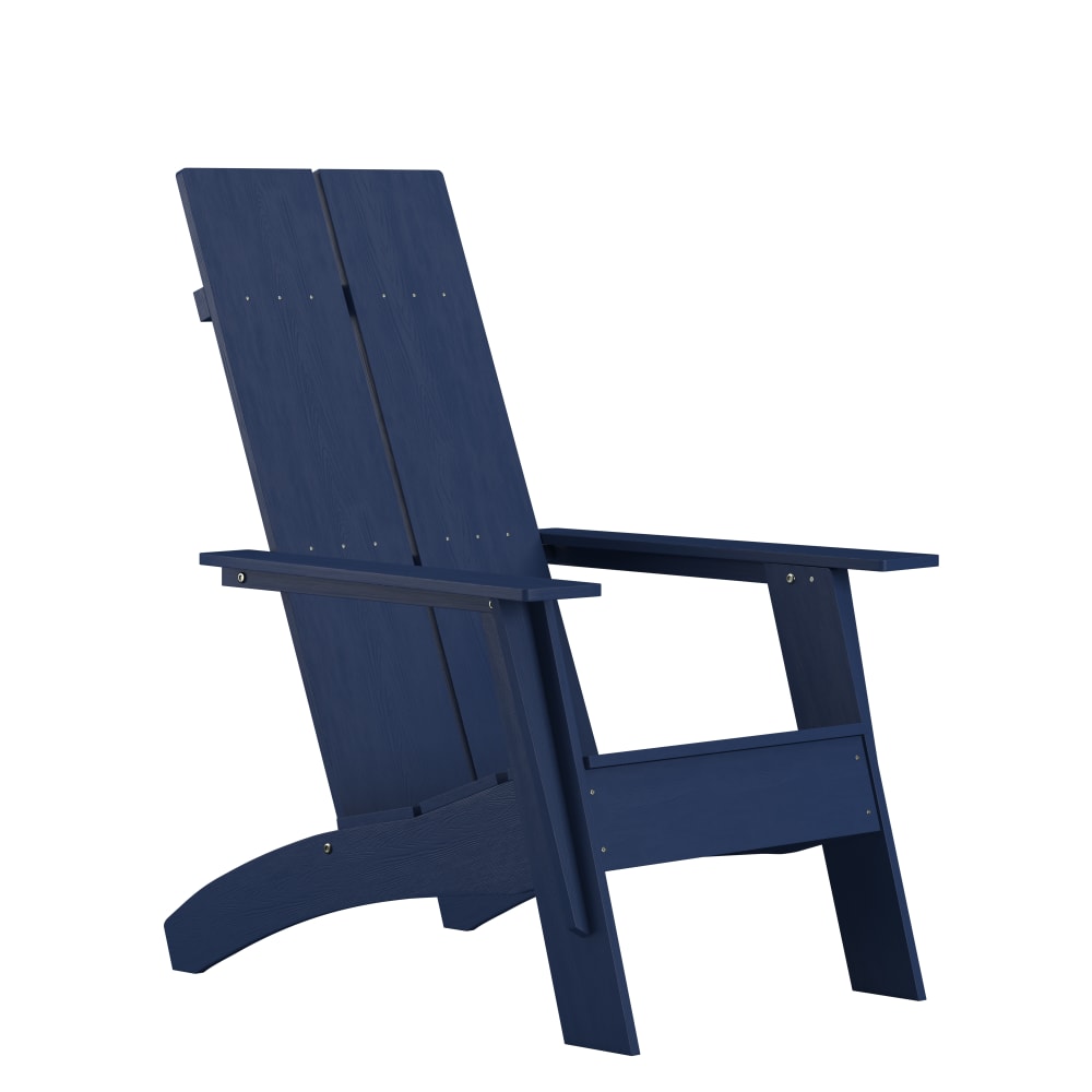 Flash Furniture JJ-C14509-NV-GG Sawyer Outdoor Adirondack Chair - Resin Wood, Navy