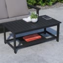 Flash Furniture JJ-T14022-BK-GG Rectangular Patio Coffee Table - 44 1/2" x 23 3/4", Resin, Black thumbnail 3