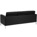 Flash Furniture ZB-LACEY-831-2-SOFA-BK-GG 80" Sofa w/ Black LeatherSoft Upholstery - Stainless Steel Legs thumbnail 2