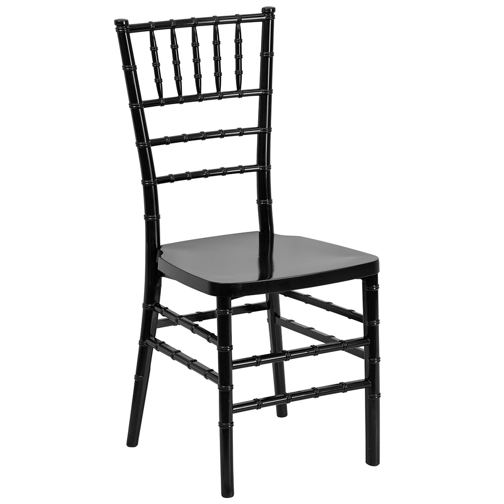 Flash Furniture LE-BLACK-GG Stacking Chiavari Chair - Polycarbonate, Black