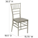 Flash Furniture LE-CHAMP-GG Stacking Chiavari Chair - Polycarbonate, Champagne thumbnail 2