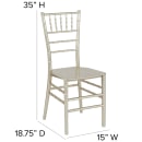 Flash Furniture LE-CHAMP-M-GG Stacking Chiavari Chair - Polycarbonate, Champagne thumbnail 2