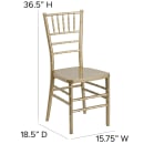Flash Furniture LE-GOLD-GG Stacking Chiavari Chair - Polycarbonate, Gold thumbnail 2