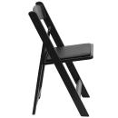 Flash Furniture LE-L-1-BLACK-GG Folding Chair w/ Black Vinyl Back & Seat - Resin Frame, Black thumbnail 3