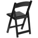 Flash Furniture LE-L-1-BLACK-GG Folding Chair w/ Black Vinyl Back & Seat - Resin Frame, Black thumbnail 4