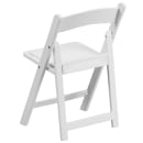 Flash Furniture LE-L-1K-GG Kid's Folding Chair w/ White Vinyl Back & Seat - Resin Frame, White thumbnail 4