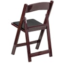 Flash Furniture LE-L-1-MAH-GG Folding Chair w/ Black Vinyl Back & Seat - Resin Frame, Mahogany thumbnail 4