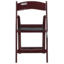 Flash Furniture LE-L-1-MAH-GG Folding Chair w/ Black Vinyl Back & Seat - Resin Frame, Mahogany thumbnail 5
