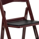 Flash Furniture LE-L-1-MAH-GG Folding Chair w/ Black Vinyl Back & Seat - Resin Frame, Mahogany thumbnail 7