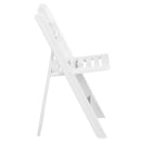 Flash Furniture LE-L-1-WH-SLAT-GG Folding Chair w/ White Resin Back & Seat - Resin Frame, White thumbnail 3