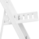 Flash Furniture LE-L-1-WH-SLAT-GG Folding Chair w/ White Resin Back & Seat - Resin Frame, White thumbnail 7