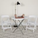 Flash Furniture LE-L-1-WHITE-GG Folding Chair w/ White Vinyl Back & Seat - Resin Frame, White thumbnail 9