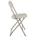 Flash Furniture LE-L-3-BEIGE-GG Folding Chair w/ Beige Plastic Back & Seat - Steel Frame, Beige thumbnail 3