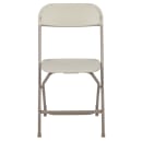 Flash Furniture LE-L-3-BEIGE-GG Folding Chair w/ Beige Plastic Back & Seat - Steel Frame, Beige thumbnail 5