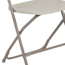 Flash Furniture LE-L-3-BEIGE-GG Folding Chair w/ Beige Plastic Back & Seat - Steel Frame, Beige thumbnail 7