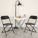 Flash Furniture LE-L-3-BK-GG Folding Chair w/ Black Plastic Back & Seat - Steel Frame, Black thumbnail 12