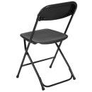 Flash Furniture LE-L-3-BK-GG Folding Chair w/ Black Plastic Back & Seat - Steel Frame, Black thumbnail 4