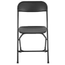 Flash Furniture LE-L-3-BK-GG Folding Chair w/ Black Plastic Back & Seat - Steel Frame, Black thumbnail 5