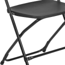 Flash Furniture LE-L-3-BK-GG Folding Chair w/ Black Plastic Back & Seat - Steel Frame, Black thumbnail 7