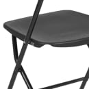 Flash Furniture LE-L-3-BK-GG Folding Chair w/ Black Plastic Back & Seat - Steel Frame, Black thumbnail 8
