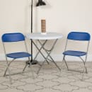 Flash Furniture LE-L-3-BLUE-GG Folding Chair w/ Blue Plastic Back & Seat - Steel Frame, Gray thumbnail 12