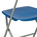 Flash Furniture LE-L-3-BLUE-GG Folding Chair w/ Blue Plastic Back & Seat - Steel Frame, Gray thumbnail 8