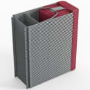 Flash Furniture LE-L-3-RED-GG Folding Chair w/ Red Plastic Back & Seat - Steel Frame, Gray thumbnail 11