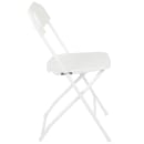 Flash Furniture LE-L-3-WHITE-GG Folding Chair w/ White Plastic Back & Seat - Steel Frame, White thumbnail 3