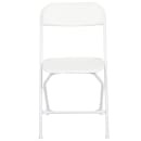 Flash Furniture LE-L-3-WHITE-GG Folding Chair w/ White Plastic Back & Seat - Steel Frame, White thumbnail 5