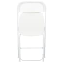 Flash Furniture LE-L-3-WHITE-GG Folding Chair w/ White Plastic Back & Seat - Steel Frame, White thumbnail 9