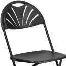 Flash Furniture LE-L-4-BK-GG Folding Chair w/ Black Plastic Back & Seat - Steel Frame, Black thumbnail 7