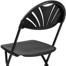Flash Furniture LE-L-4-BK-GG Folding Chair w/ Black Plastic Back & Seat - Steel Frame, Black thumbnail 8