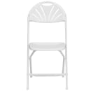 Flash Furniture LE-L-4-WHITE-GG Folding Chair w/ White Plastic Back & Seat - Steel Frame, White thumbnail 5