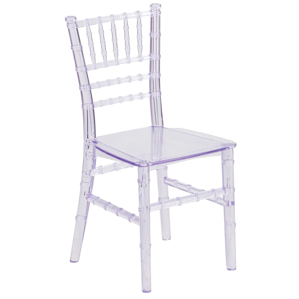Flash Furniture LE-L-7K-CL-GG Kid's Chiavari Chair - Polypropylene, Transparent