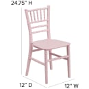 Flash Furniture LE-L-7K-PK-GG Kid's Chiavari Chair - Polypropylene, Pink thumbnail 2