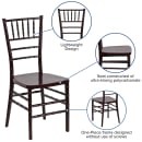 Flash Furniture LE-MAHOGANY-GG Stacking Chiavari Chair - Polycarbonate, Mahogany thumbnail 6