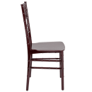 Flash Furniture LE-MAHOGANY-M-GG Stacking Chiavari Chair - Polycarbonate, Mahogany thumbnail 2