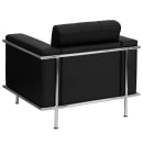 Flash Furniture ZB-LESLEY-8090-CHAIR-BK-GG Reception Chair w/ Black LeatherSoft Upholstery & Stainless Legs thumbnail 2