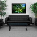 Flash Furniture ZB-LESLEY-8090-SOFA-BK-GG 81" Sofa w/ Black LeatherSoft Upholstery -  Stainless Steel Legs thumbnail 3