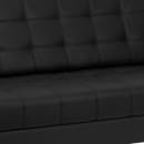 Flash Furniture ZB-LESLEY-8090-SOFA-BK-GG 81" Sofa w/ Black LeatherSoft Upholstery -  Stainless Steel Legs thumbnail 4