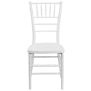 Flash Furniture LE-WHITE-GG Stacking Chiavari Chair - Polycarbonate, White thumbnail 5