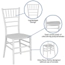 Flash Furniture LE-WHITE-M-GG Stacking Chiavari Chair - Polycarbonate, White thumbnail 6