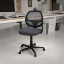Flash Furniture LF-118P-T-GY-GG Swivel Office Chair w/ Gray Mesh Back & Padded Seat - Black Base w/ Casters thumbnail 11
